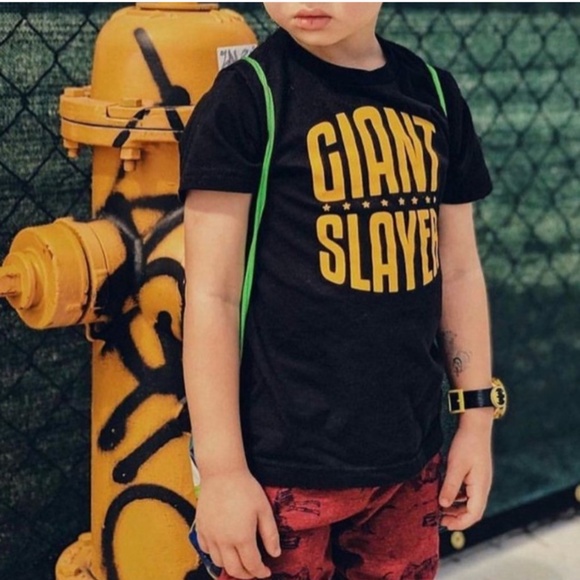 Kid's "Giant Slayer" Printed Tee - Picture 1 of 5
